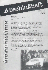 Titelseite der Abschlussausgabe der randschau